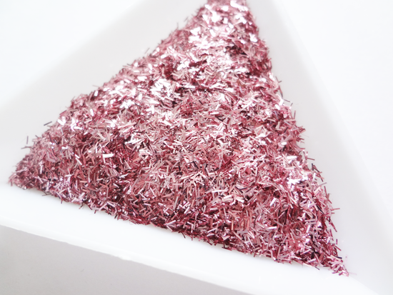 Sweet Pink Tinsel, 0.2x1.5mm