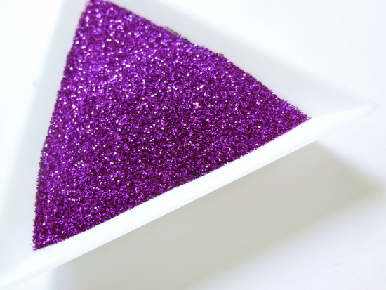 Eggplant Purple Loose Ultra Fine Glitter, .008" Hex, 0.2mm 1/128 Solvent Resistant Glitter