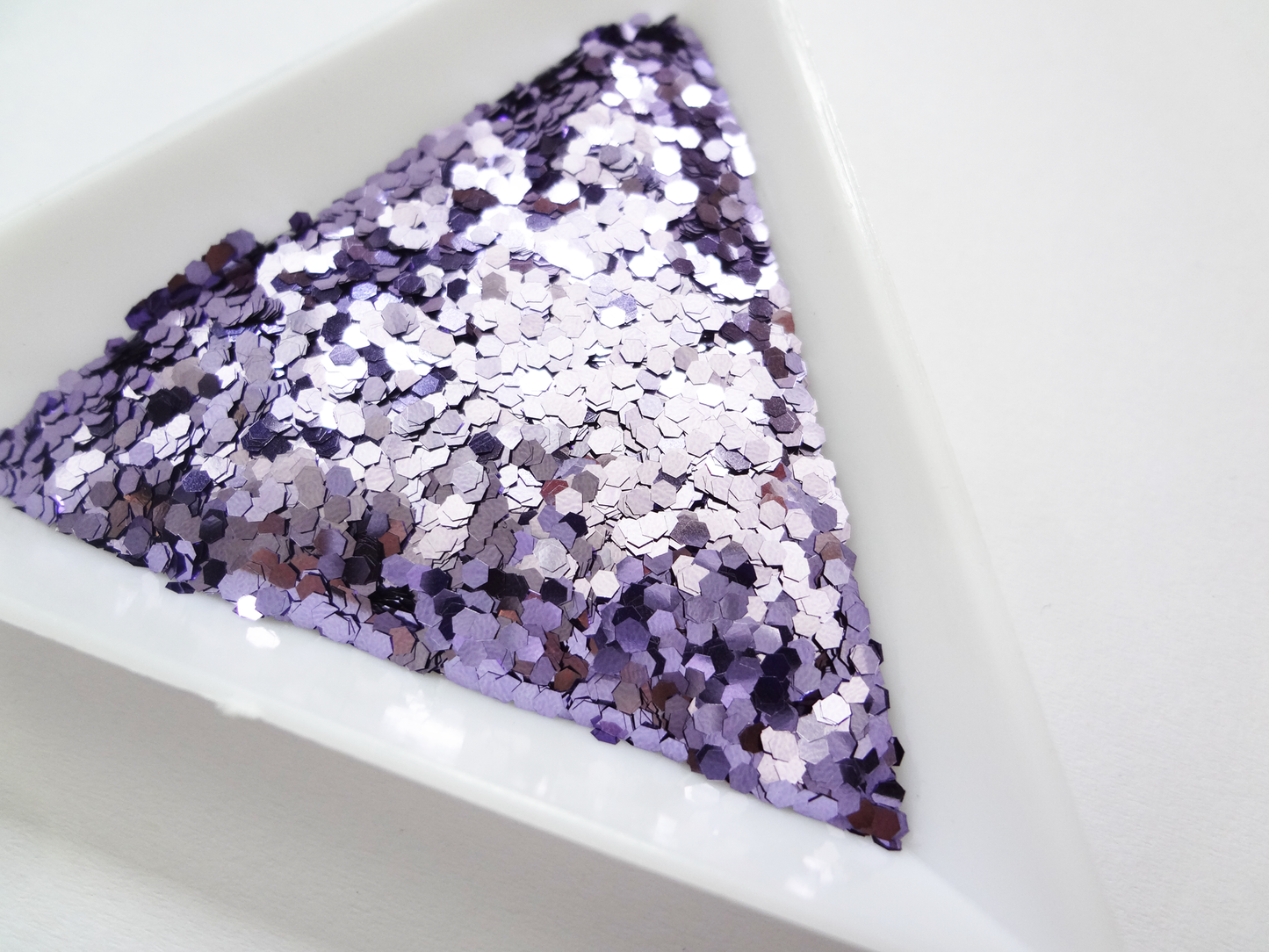 Lavender Purple Loose Glitter, .060" Hex, 1.5mm, 1/16 Solvent Resistant Glitter