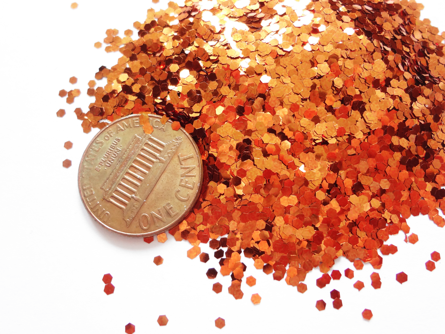 Cinnamon Bronze Loose Glitter, .060" Hex, 1.5mm, 1/16