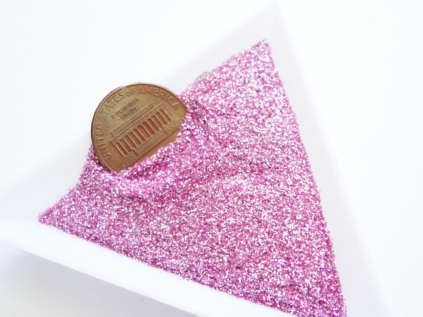 Ice Pink Loose Ultra Fine Glitter, .008" Hex, 0.2mm 1/128
