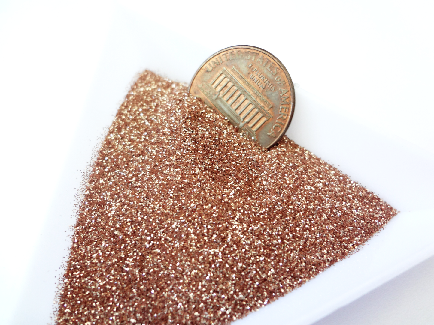 Golden Sand Loose Ultra Fine Glitter, .006" Hex, 0.15mm, 1/170 Solvent Resistant Glitter