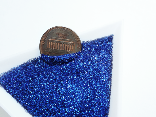 Marine Blue Loose Ultra Fine Glitter, .008" Hex, 0.2mm 1/128