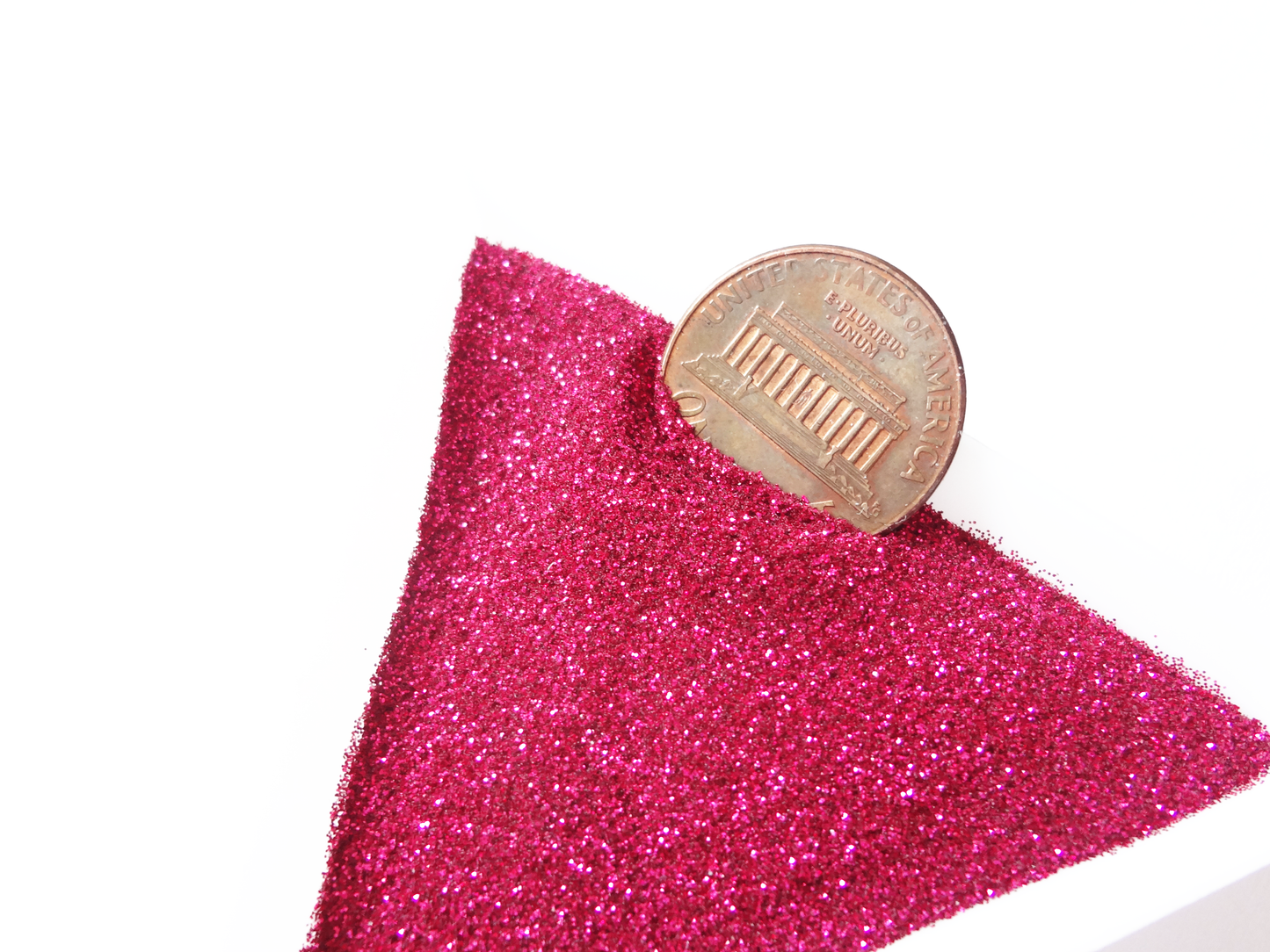 Deep Rose Pink Loose Ultra Fine Glitter, .006" Hex, 0.15mm, 1/170