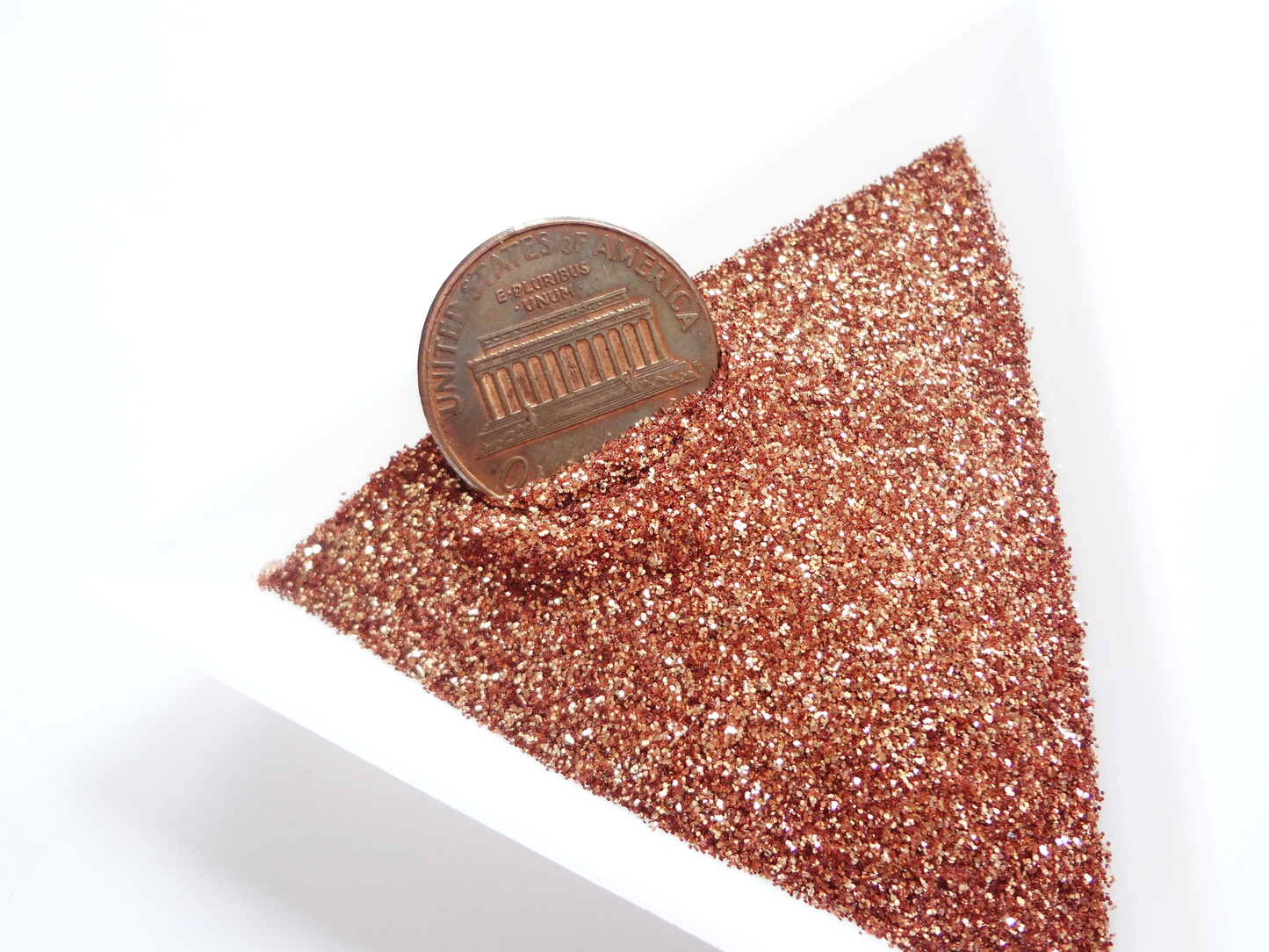 Apricot Bronze Loose Ultra Fine Glitter, .008" Hex, 0.2mm 1/128 Solvent Resistant Glitter