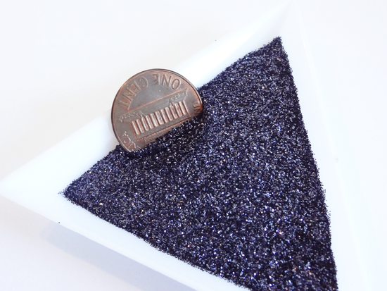 Deep Indigo Blue Loose Ultra Fine Glitter, .008" Hex, 0.2mm 1/128 Solvent Resistant Glitter