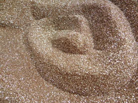 Chiffon Gold Loose Ultra Fine Glitter, .008" Hex, 0.2mm 1/128