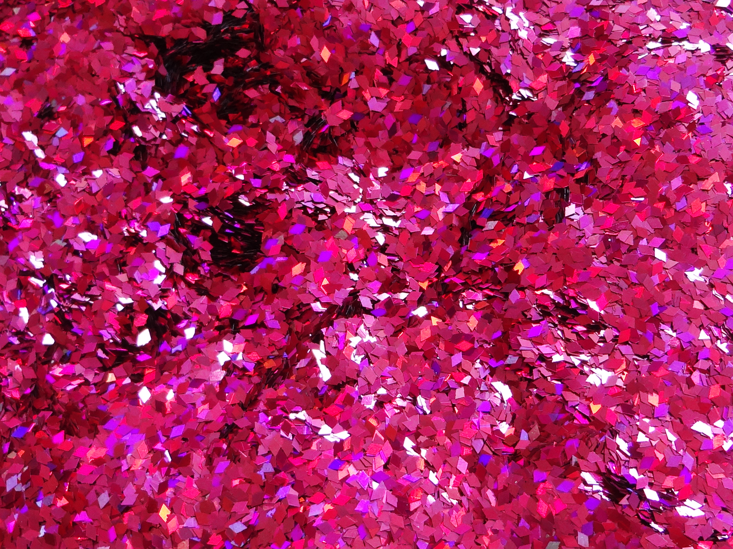 Holographic Wildberry Pink Diamond Shape Glitter, 3x1.5mm, Solvent Resistant Glitter