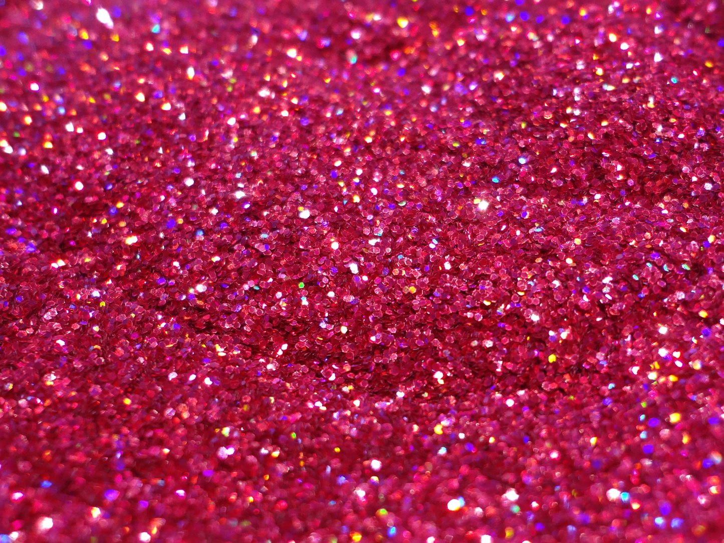 Holographic Wildberry Pink Loose Glitter, .015" Hex, 0.4mm, 1/64 Solvent Resistant Glitter