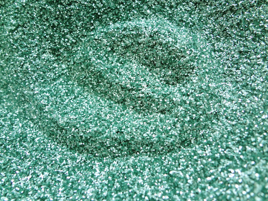 Seafoam Pearl Mint Loose Glitter, .015" Hex, 0.4mm, 1/64 Solvent Resistant Glitter