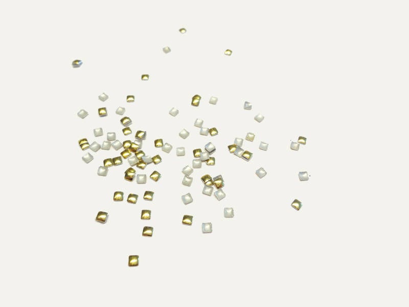 2mm Gold Square Studs