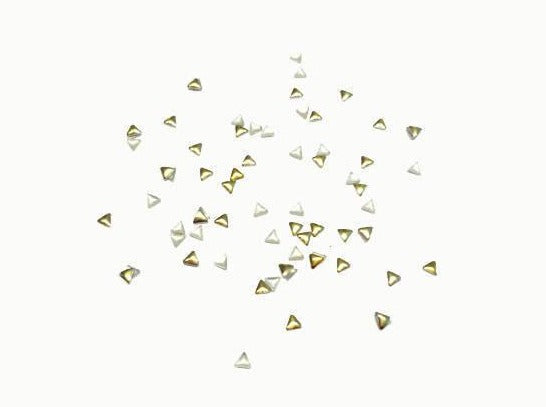 3mm Gold Triangle Studs