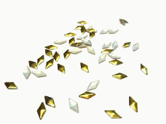 8x4mm Gold Diamond Studs