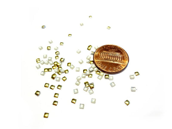 2mm Gold Square Studs