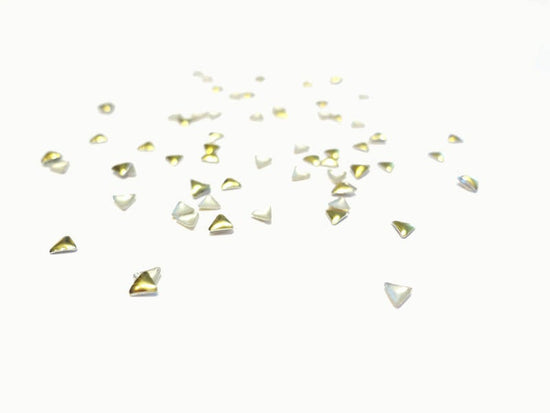 3mm Gold Triangle Studs