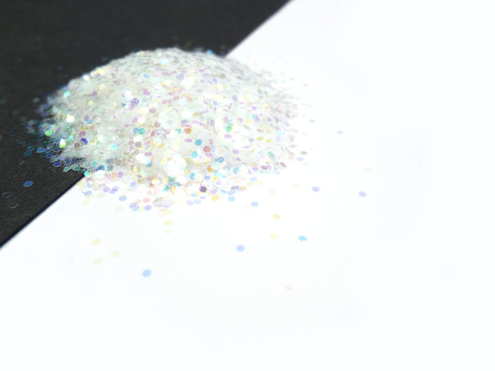 Iridescent Loose Glitter, .040" Hex, 1mm, 1/24 Solvent Resistant Glitter