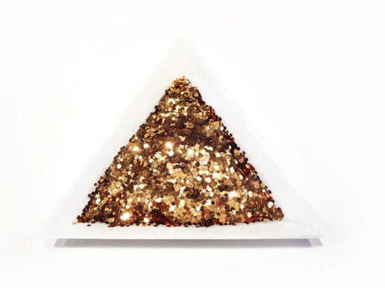 Apricot Bronze Loose Glitter, .040" Hex, 1mm, 1/24 Solvent Resistant Glitter