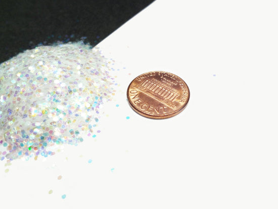 Iridescent Loose Glitter, .040" Hex, 1mm, 1/24 Solvent Resistant Glitter