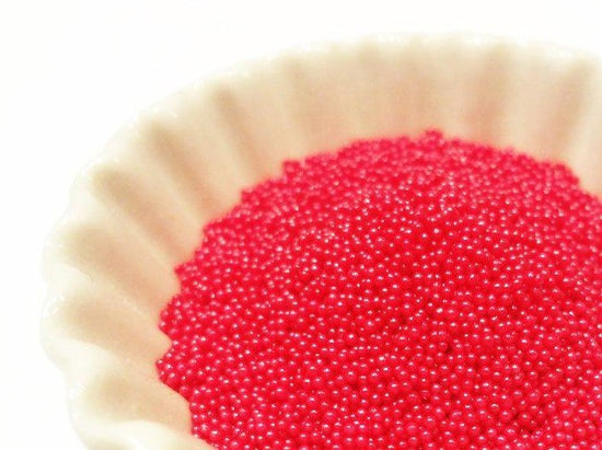 0.6-0.8mm ROBIN RED Semi-Transparent Microbeads