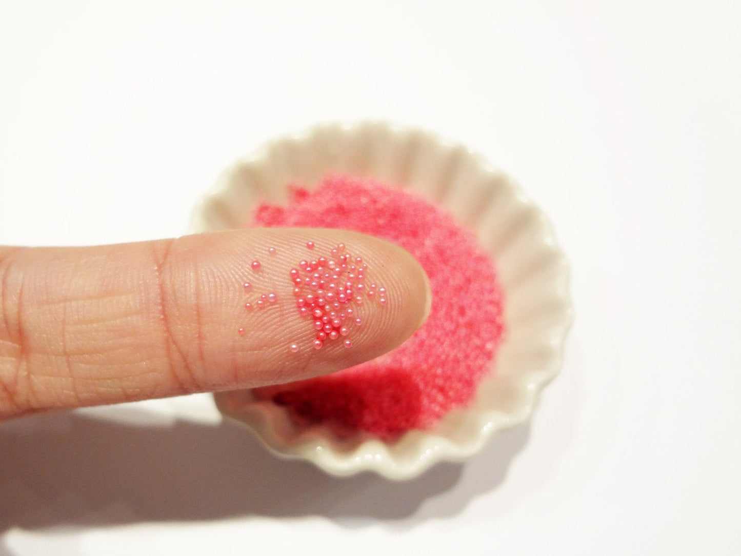 Load image into Gallery viewer, 0.6-0.8mm BUBBLEGUM PINK Semi-Transparent Microbeads
