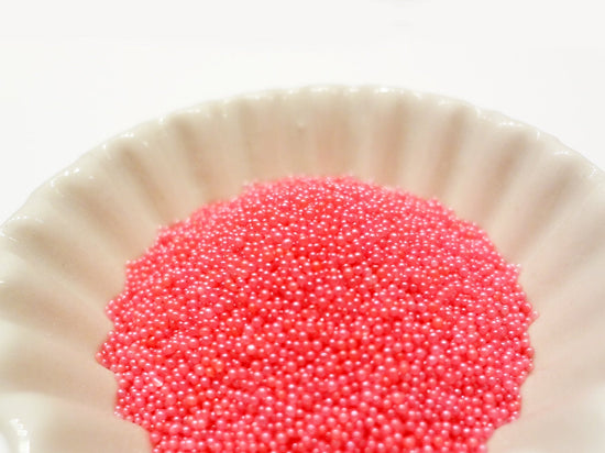 0.6-0.8mm BUBBLEGUM PINK Semi-Transparent Microbeads