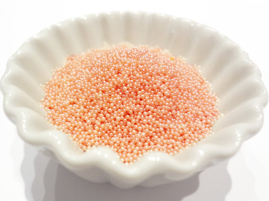 0.6-0.8mm PEARL PINK Semi-Transparent Microbeads