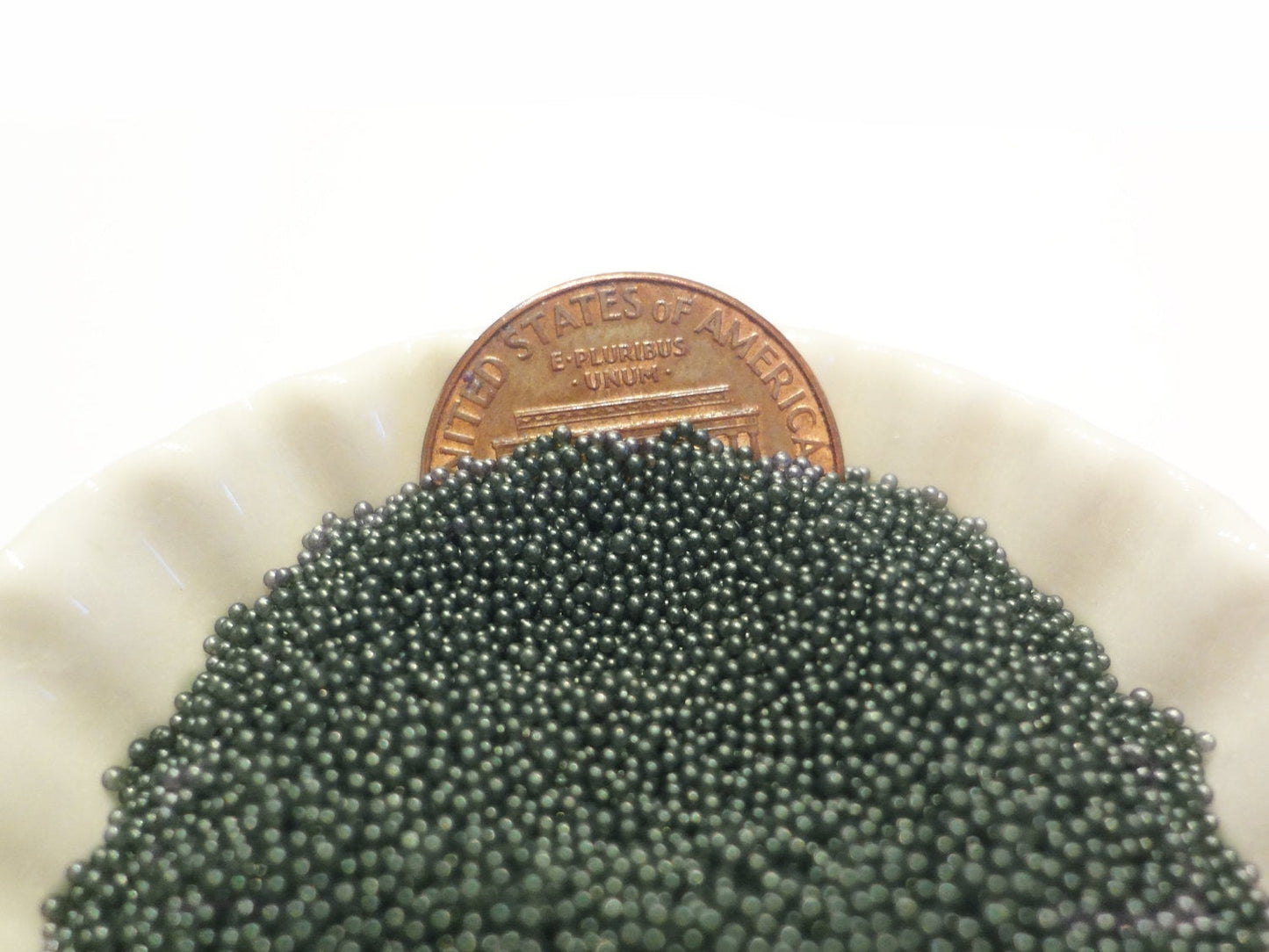 0.6-0.8mm SMOKY GRAY Semi-Transparent Microbeads