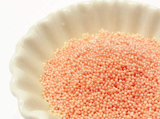 0.6-0.8mm PEARL PINK Semi-Transparent Microbeads