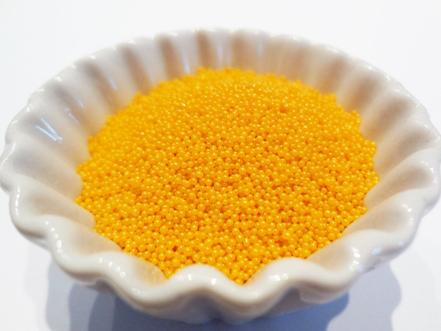 0.6-0.8mm MUSTARD ORANGE Semi-Transparent Microbeads