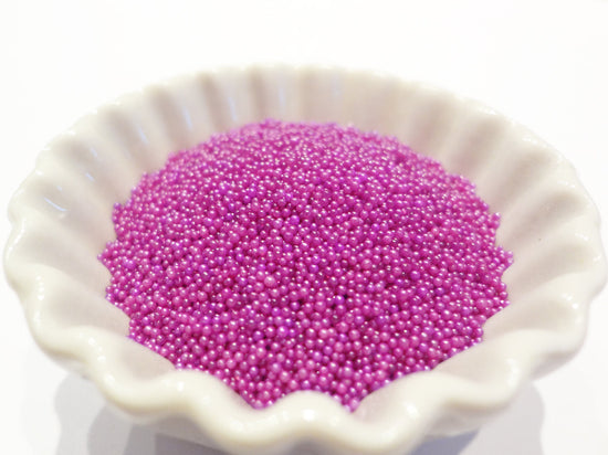 0.6-0.8mm MAGENTA Semi-Transparent Microbeads