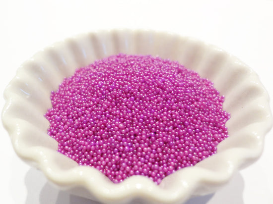 Load image into Gallery viewer, 0.6-0.8mm MAGENTA Semi-Transparent Microbeads
