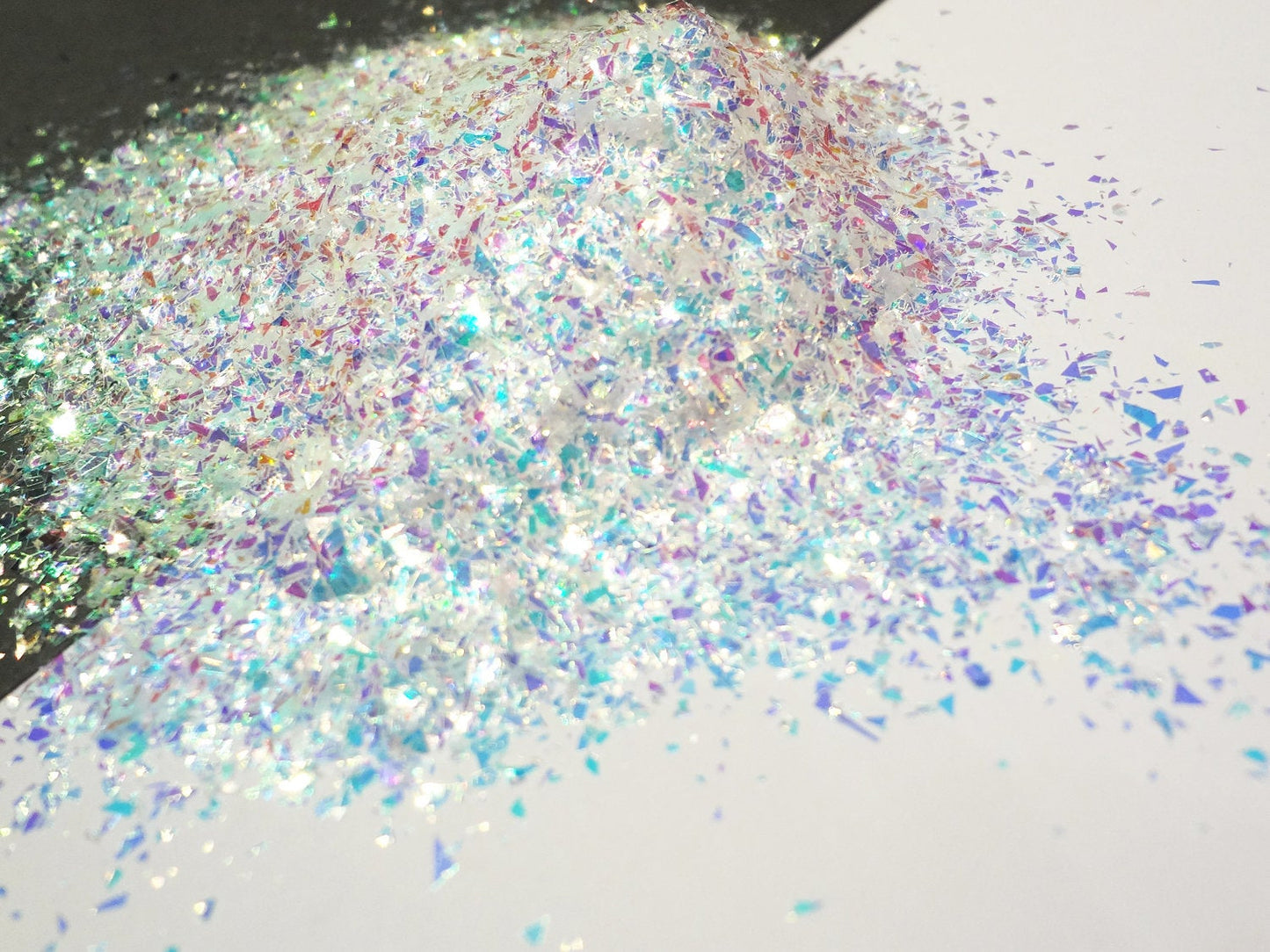 Iridescent Tiny Shards, Solvent Resistant Glitter