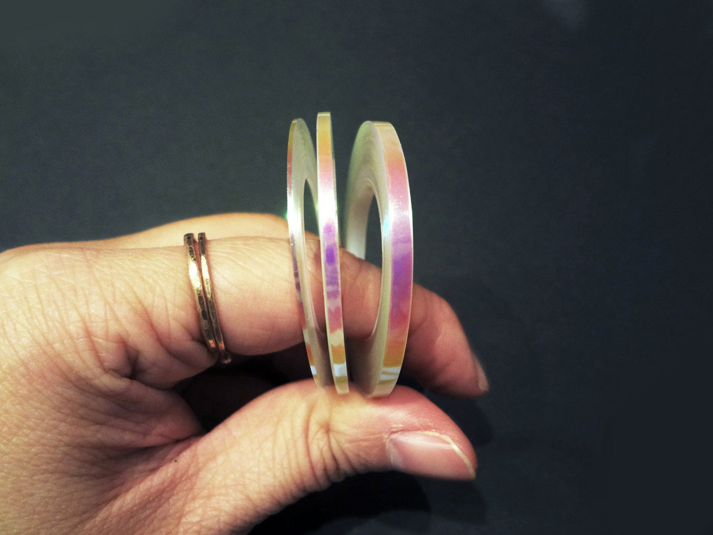 Iridescent Translucent Nail Tape, 1mm, 2mm, or 3mm