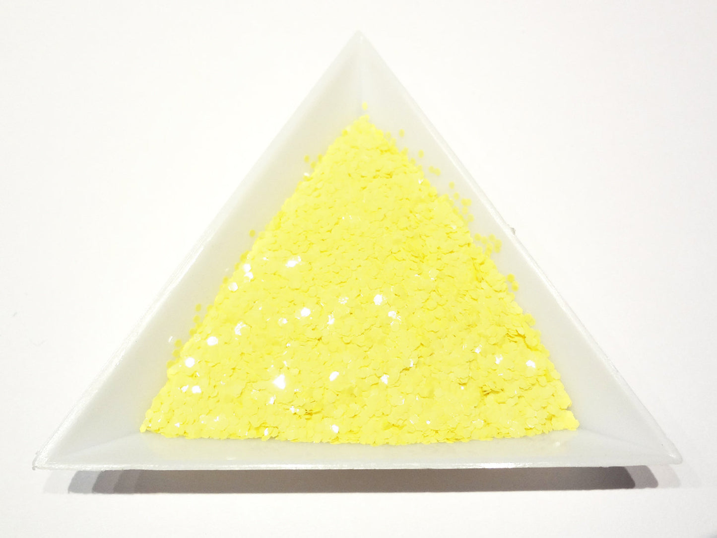 Load image into Gallery viewer, Chickadee Yellow Loose Glitter, .040&amp;quot; Hex, 1mm, 1/24 Solvent Resistant Glitter
