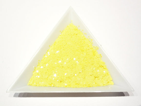 Load image into Gallery viewer, Chickadee Yellow Loose Glitter, .040&amp;quot; Hex, 1mm, 1/24 Solvent Resistant Glitter
