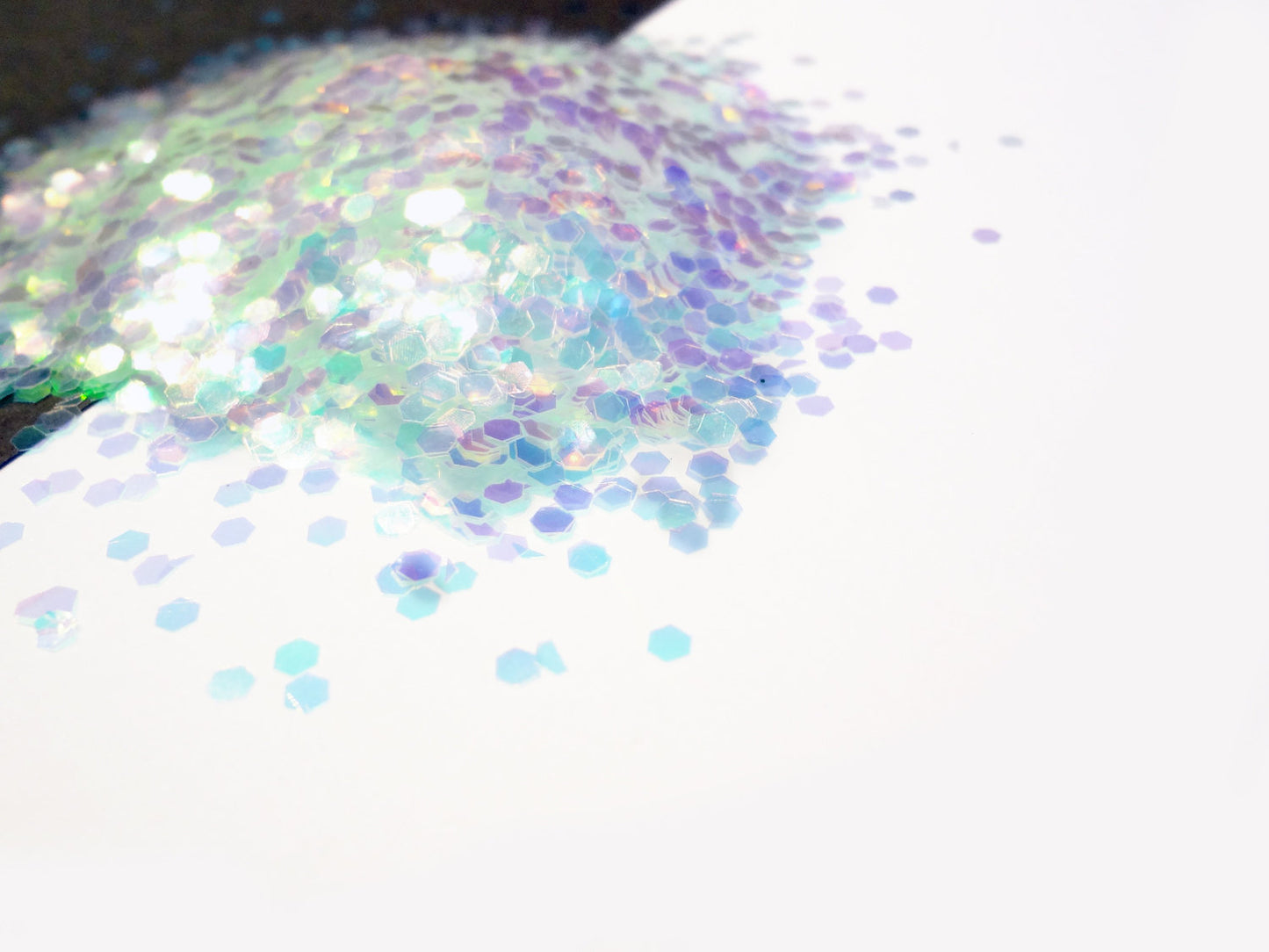 Iridescent Loose Glitter, .080" Hex, 2mm, 1/12 Solvent Resistant Glitter