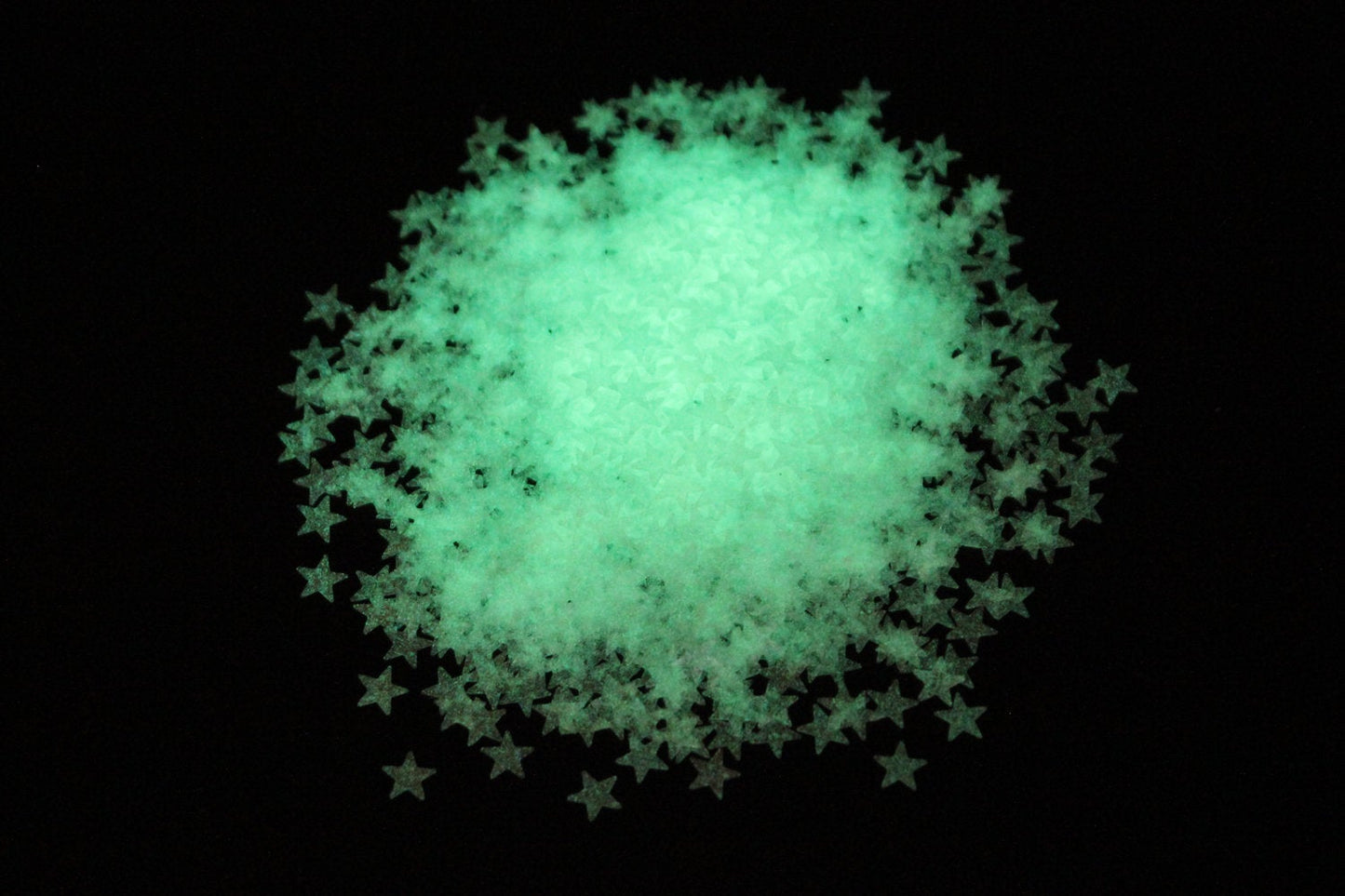 Glow In The Dark Star Glitter, 5mm