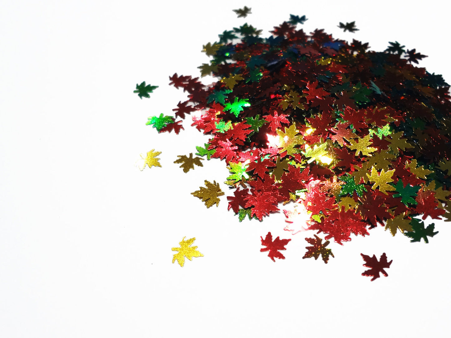 Maple Leaves Glitter, 5mm
