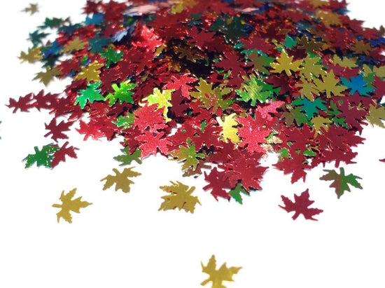 Maple Leaves Glitter, 5mm