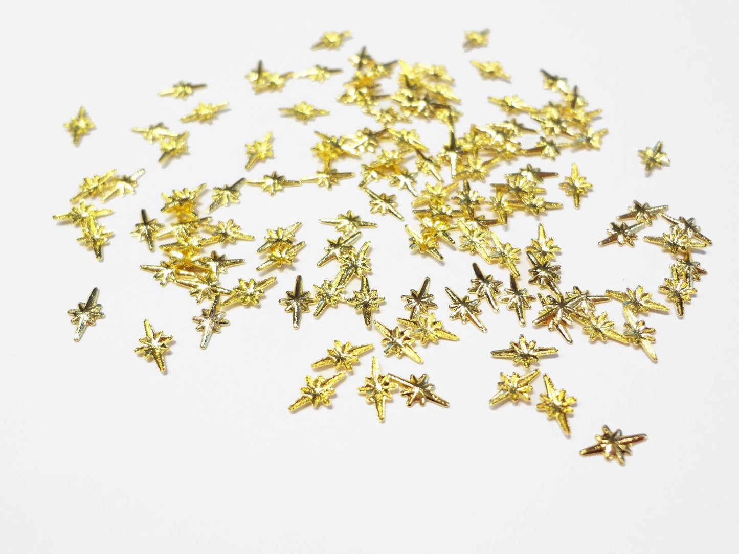 5x3.5mm Medium Gold Starburst Studs