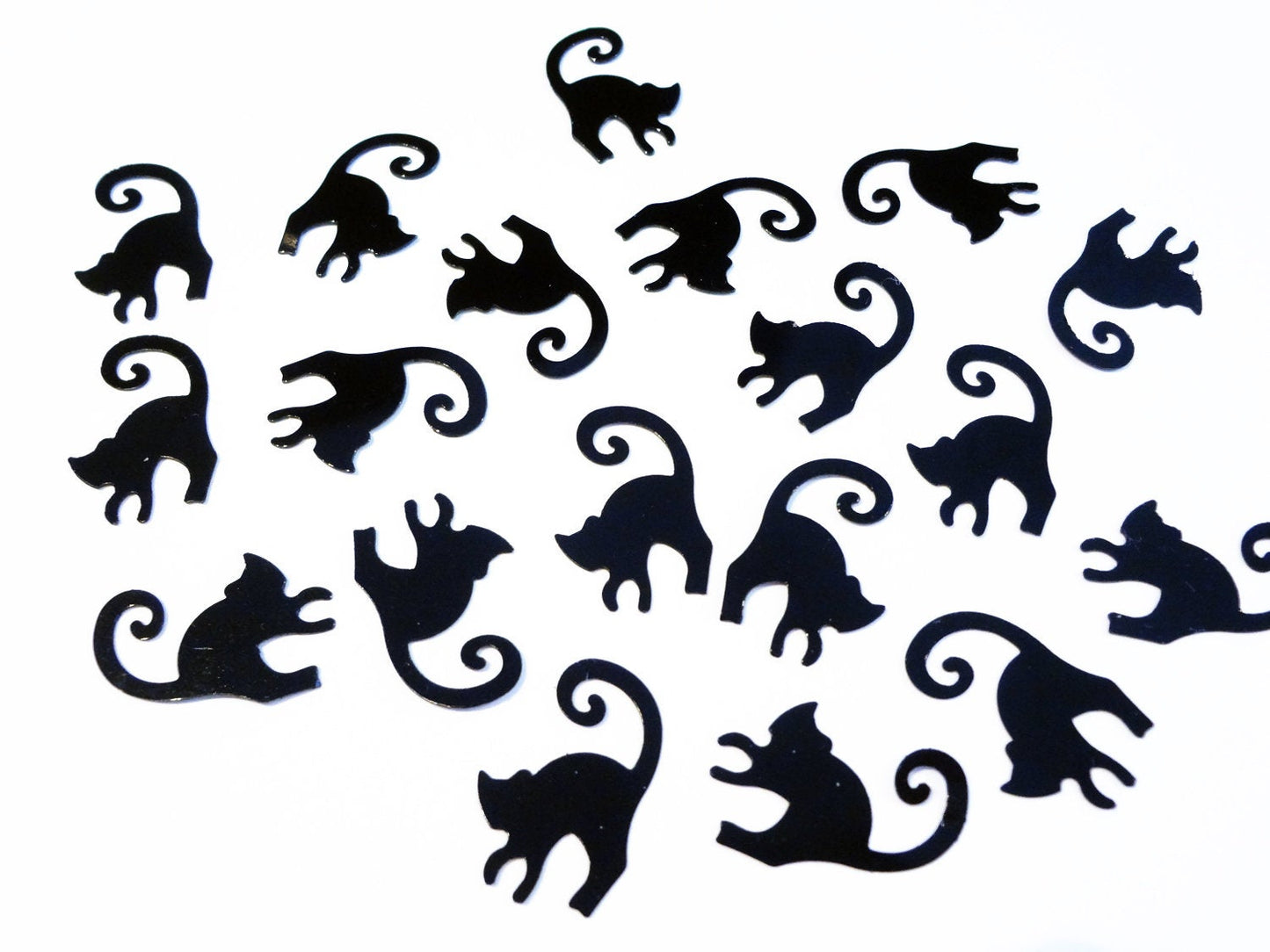 Black Cat Sequins, 20x13mm