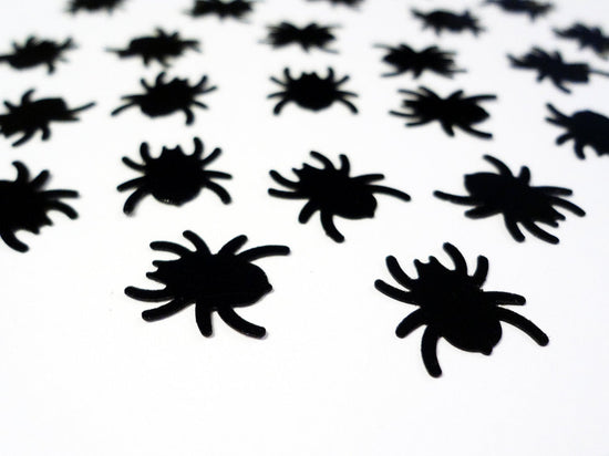 Black Spider Sequins, 15mm