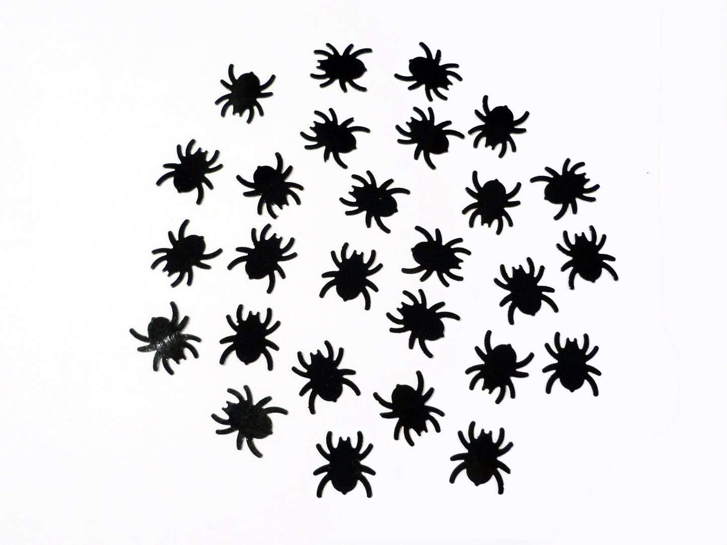 Black Spider Sequins, 15mm