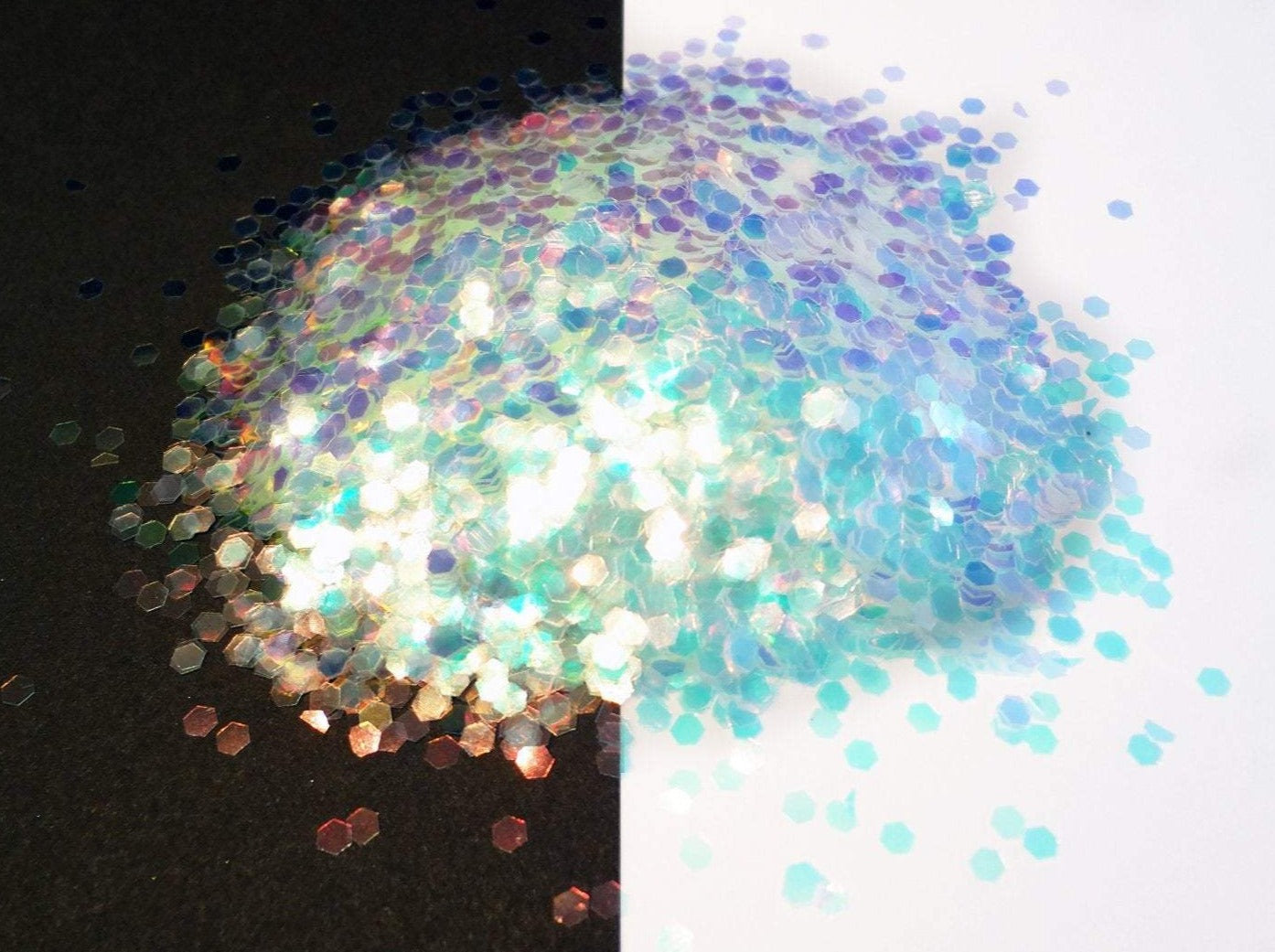 Iridescent Loose Glitter, .080" Hex, 2mm, 1/12 Solvent Resistant Glitter