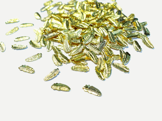 6x3mm Gold Feather Rivets