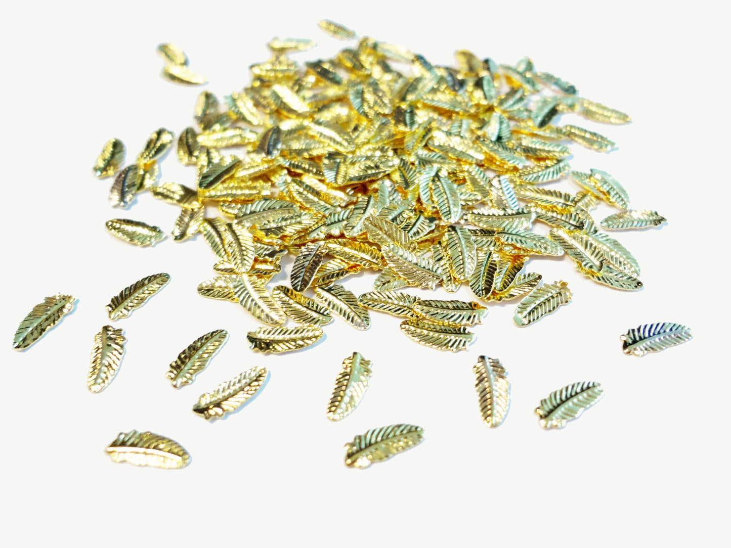 6x3mm Gold Feather Rivets