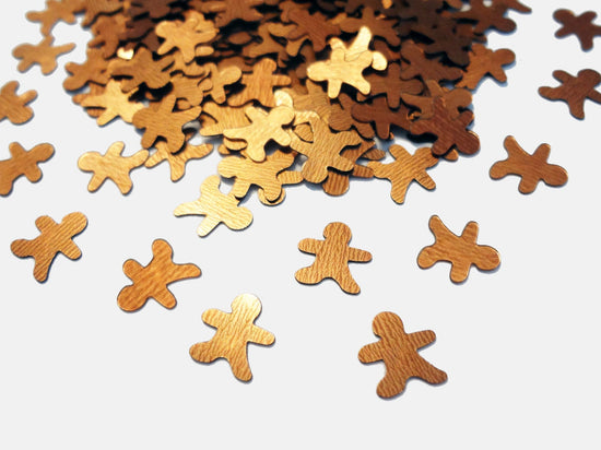 Gingerbread Men Sequins, 8x7mm