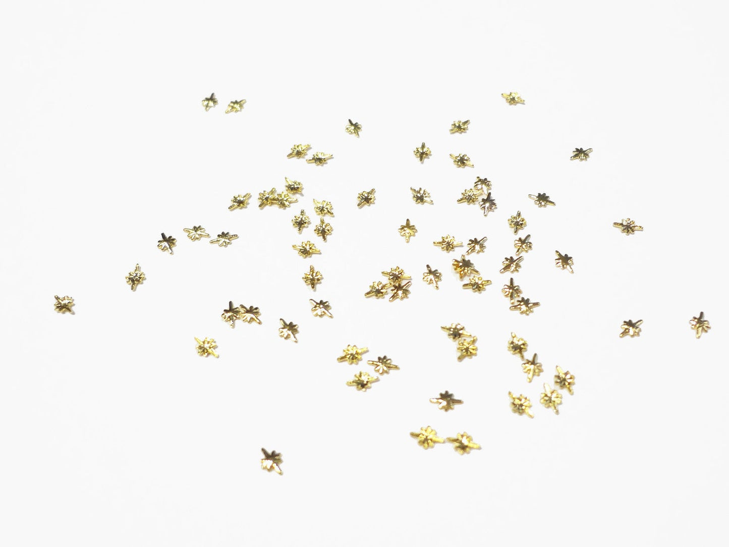 3x2mm Small Gold Starburst Studs