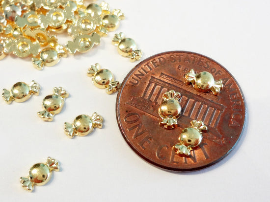 6x3mm 3D Gold Candy