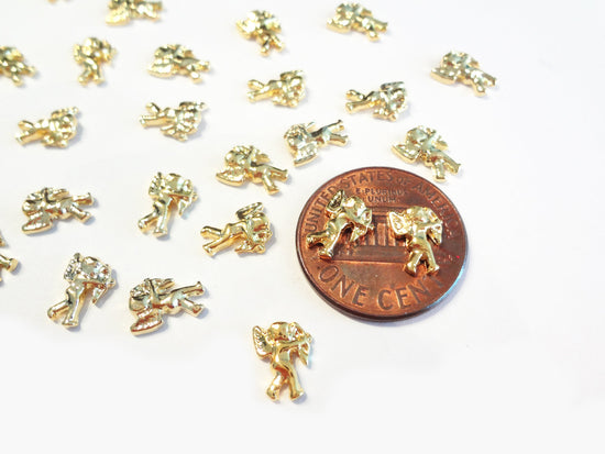 8x6mm 3D Gold Cupid